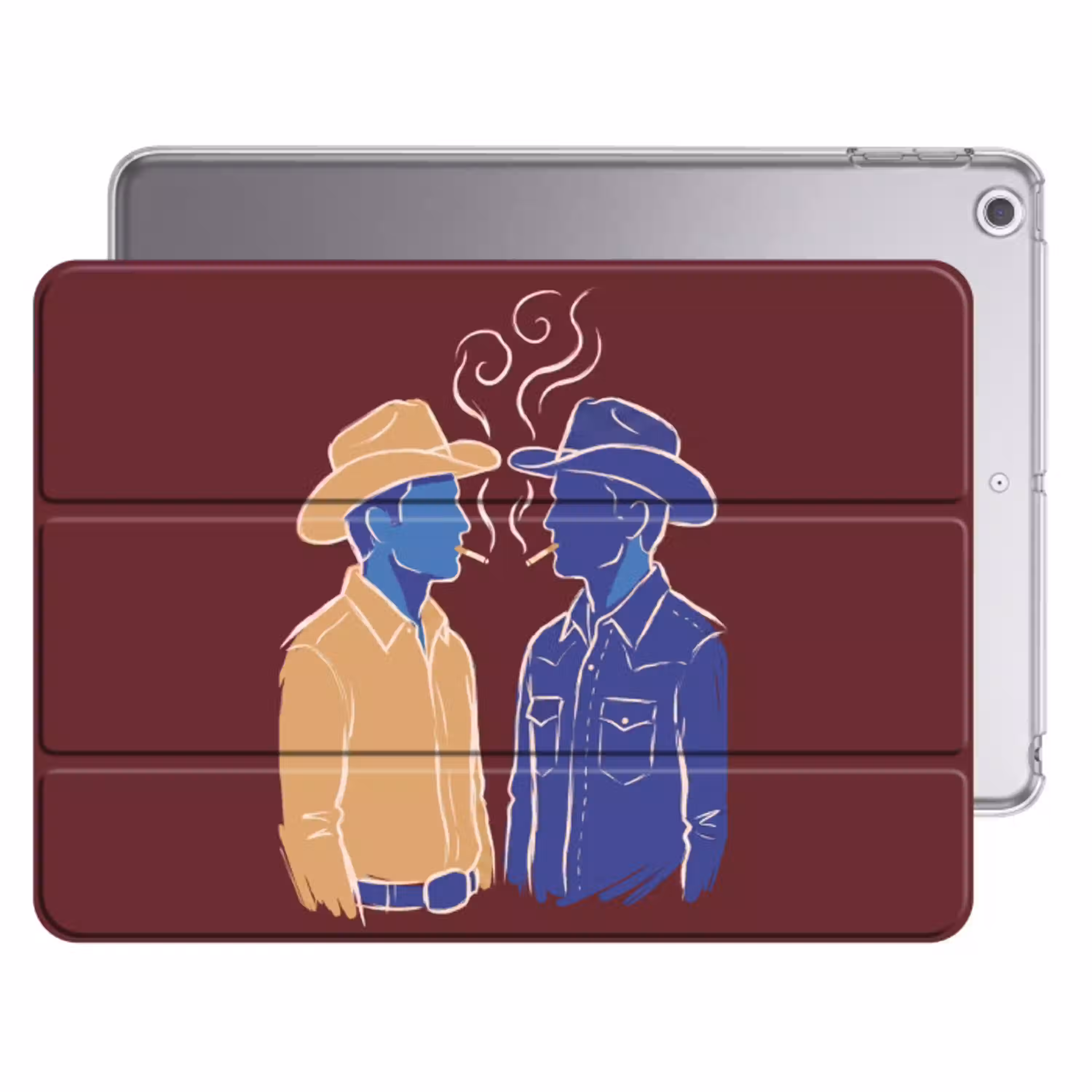 Mensen - Profiel - Sigaret - Abstract - Kunst Apple iPad 2017 middel -threedimensional_3d_global