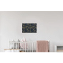Abstract - Lijnen - Blauw - Goud Muursticker klein 286 -kinderkamer