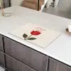 Roos - Rood - Bloem - Valentijn Inductie beschermer vinyl 3mm klein -sfeer8