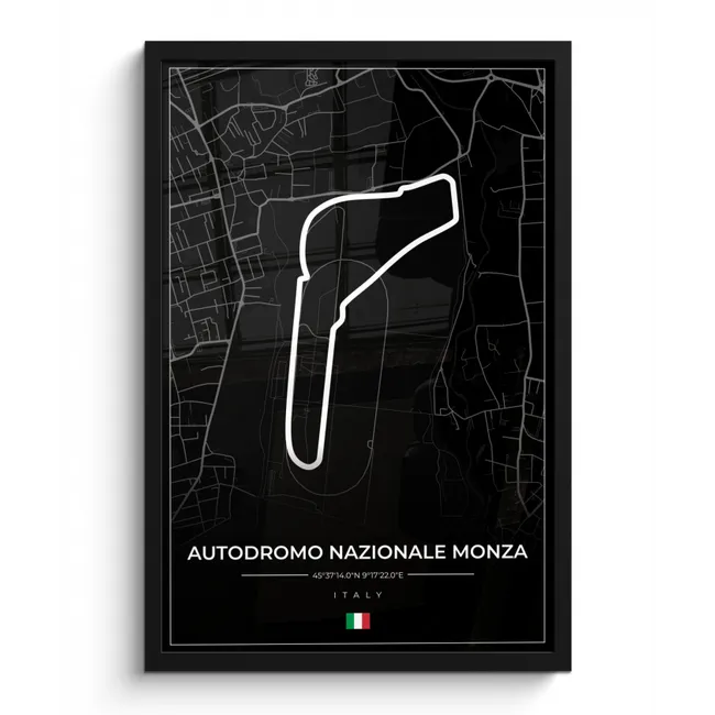 Photo Frame - Racing - F1 - Circuit - Italy - Autodromo Nazionale Monza - Black