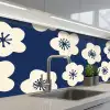 Sakura - Wit - Patroon - Japan keuken achterwand 2 middel 871 -3d_schuin