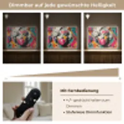 Vrouw - Kauwgom - Graffiti - Neonkleuren Light Box met batterij (Wandlamp) middel -USP_dimbaarDE