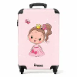 Prinsesje roze NBS - Handbagage koffer - Unisex middel -productfoto_recht