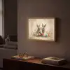 Konijnen - Bloemen - Eieren Light Box met batterij (Wandlamp) middel -sfeer1
