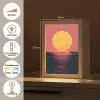 Zon - Geel - Bergen - Water Light Box met kabel (Tafellamp) klein -USP_NL
