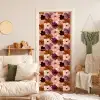 Bloemen - Abstract - Aardetinten deurposter klein 289 -sfeer2