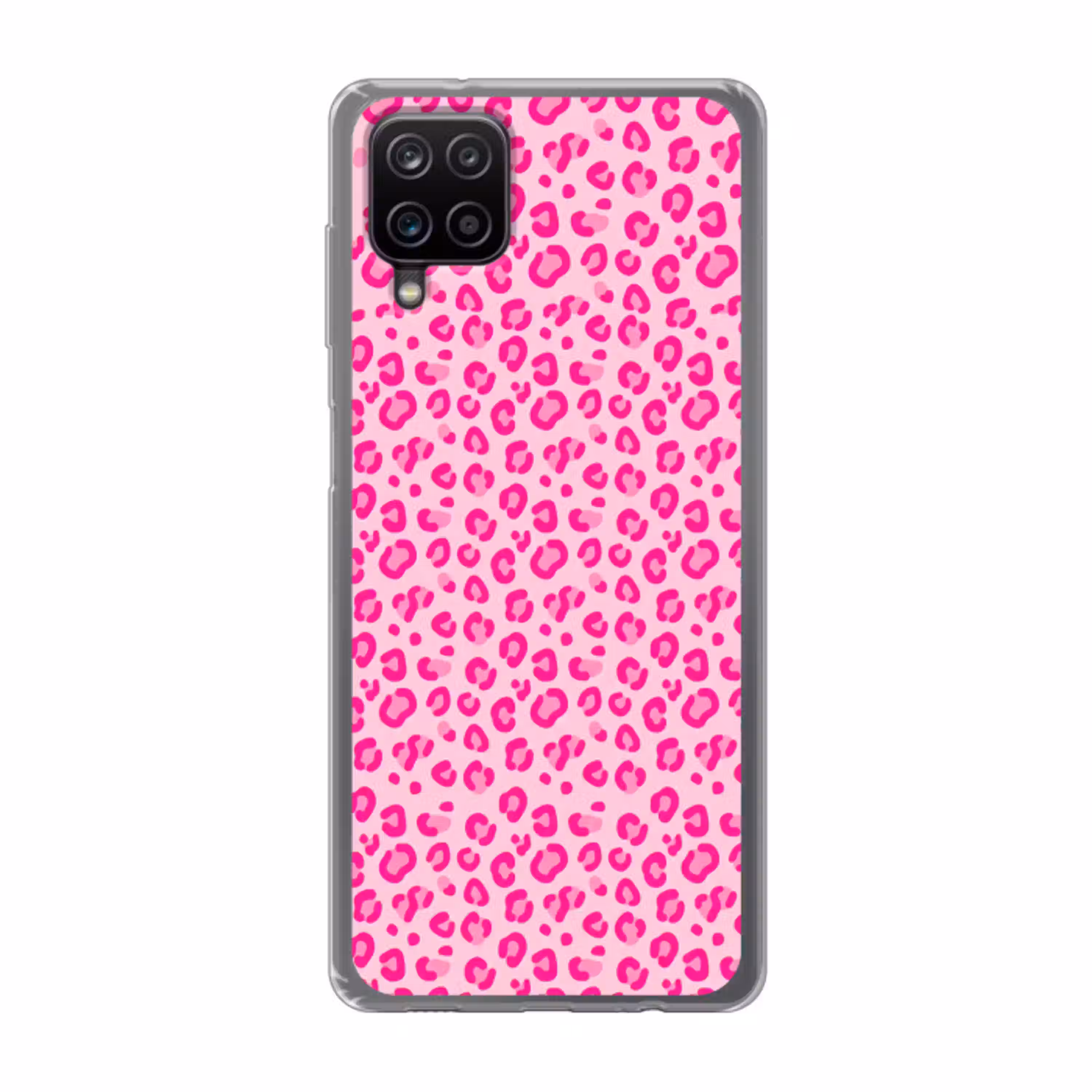 Dierenprint - Patroon - Abstract - Modern - Roze Telefoonhoesje Samsung Galaxy A12 klein -3d
