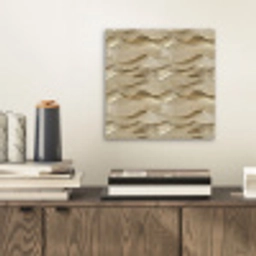 Golven - Patroon - Goud aluminium wit klein 46 -sfeer1
