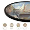 Zeilschip - Huizen - Kade - Zee Fotolijst rond zonder passe partout klein -closeup_NL