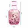 Eenhoorn - Roze - Vlinder - Bloemen Kinderkoffer - Roze klein -productfoto_formaten