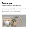 Roze kuifkaketoe - Tak met vruchten - Bladeren Muismat XXL klein -sfeer5