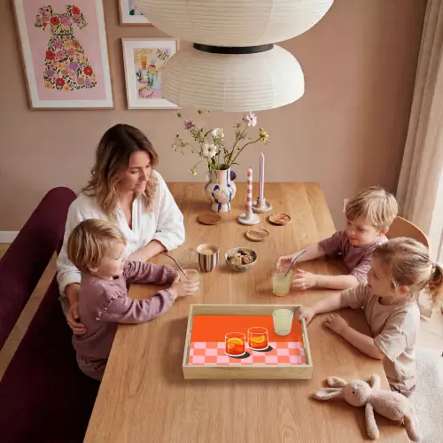 Sinaasappel - Glazen - Oranje Dienblad Rechthoek middel -sfeer4