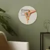 Pizza - Kaas - Pepperoni Akoestische PET Vilt - Rond klein -sfeer2