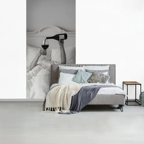 Lakens - Armen - Wijn - Glas fotobehang vinyl groot -slaapkamer
