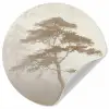 Boom - Oosterse stijl - Landschap Wandcirkel behangsticker klein -3d