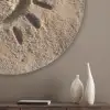 Gezichtje - Zon - Zand - Getekend Akoestische PET Vilt - Rond klein -sfeer5_closeup