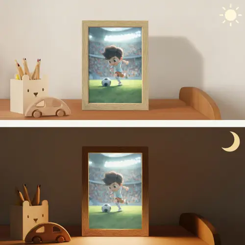 Voetbal - Jongen - Stadion Light Box met kabel klein -sfeer3_kind