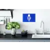 Tulp - Minimalistisch - Bladeren - Wit Muursticker klein -keuken