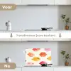 Lippen - Kleurrijk - Glanzend keuken achterwand spatscherm klein -voor_na_NL