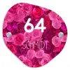 Roze rozen - Modern Naambord Organisch middel -3d