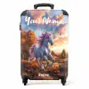Galopperende Eenhoorn in Herfstwereld NBS - Handbagage koffer - Kinderen Unisex middel -productfoto_recht