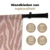 Lichtroze - Zebra - Patroon - Donkerroze Wandkleed katoen klein 269 -sfeer2
