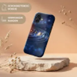 Ruimte - Zonnestelsel - Blauw Toughcase MagSafe Apple iPhone 17 klein -USP_RandenV_NL