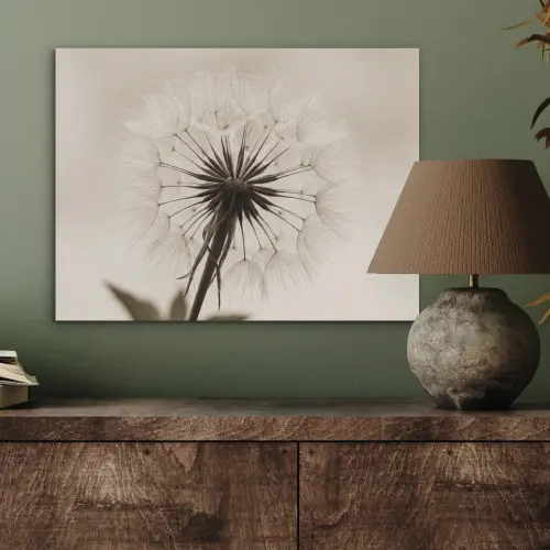 Paardenbloem - Minimalistisch - Wit PET vilt klein -sfeer2