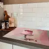 Taart - Pink - Cherry Inductie beschermer vinyl 3mm klein -sfeer3