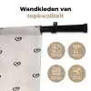 Zwart - Hartjes - Patroon Wandkleed katoen klein 269 -sfeer2