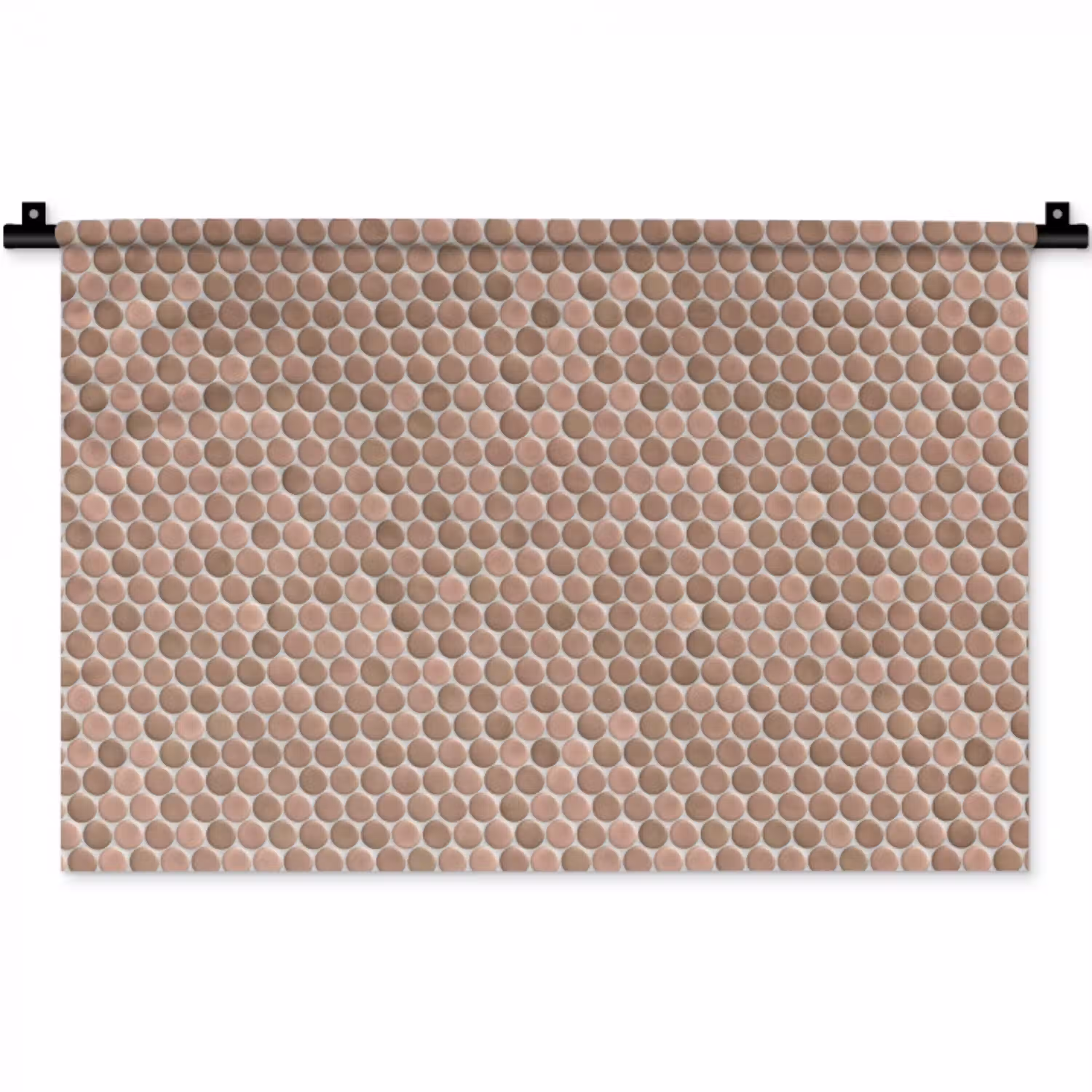 Penny - Mozaïek - Oudroze - Terracotta Wandkleed katoen klein 269 -zz3d