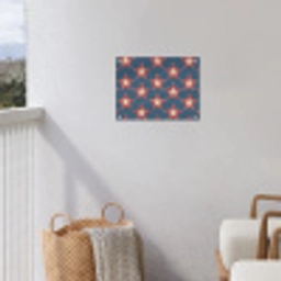 Ster - Klassiek - Blauw tuinposter los doek klein 239 -sfeer8