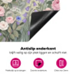 Bloemen - Tuin - Natuur - Kleurrijk Inductie beschermer vinyl 3mm klein -wsfeer4_website