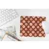 Geometrisch - Bloemen - Kleurrijk muismat rubber klein 262 -witbureau