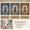 Hond - Zwart - Wijnglas - Zonnebril Light Box met kabel (Tafellamp) klein -USP_lichtkleurNL