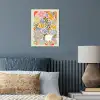 Abstract - Bloemen - Bladeren poster papier klein -sfeer2