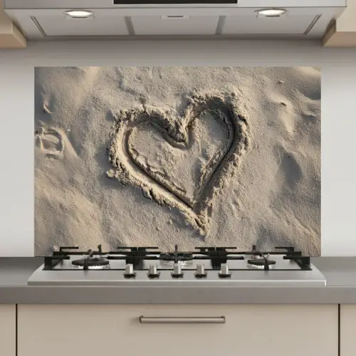 Hartvorm - Getekend - Beige - Zand keuken achterwand spatscherm klein -3d_website