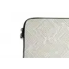 Abstract - Ruiten - Beige laptophoes neopreen klein 279 -detail