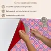 Ruit - Patroon - Paars - Hartjes keuken achterwand spatscherm klein 900 -spatscherm_NL