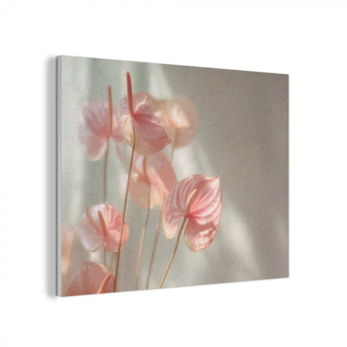 Bloemen - Stelen - Roze - Schaduw PET vilt klein -3d