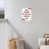 Quote - Tekstballon - Hartjes tuinposter los doek klein -sfeer8
