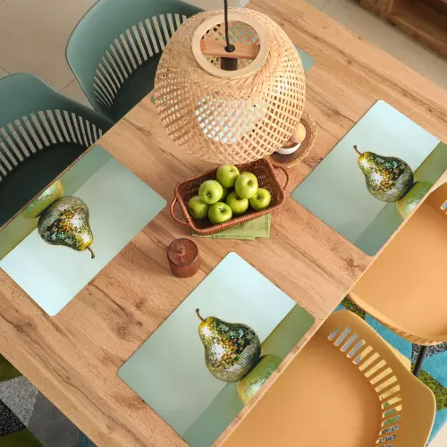 Fruit - Disco - Art - Glitter Placemat vinyl groot -zzsfeer5_Kitchenyeah-website