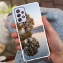 Bomen - Reflectie - Water - Zonsopgang - Serene Hoesje Samsung Galaxy A52 5G met koord klein -sfeer3