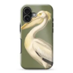 Pelikaan - Wit - Vogel - Klassiek - Natuur Toughcase MagSafe Apple iPhone 17 klein -3d
