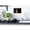Buddha - Boeddha beeld - Goud - Spiritueel - Zwart Muursticker klein -keuken
