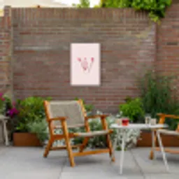 Perfect - Minimalistisch - Valentijn Tuinposter op houten frame 2 cm dik klein -sfeer3