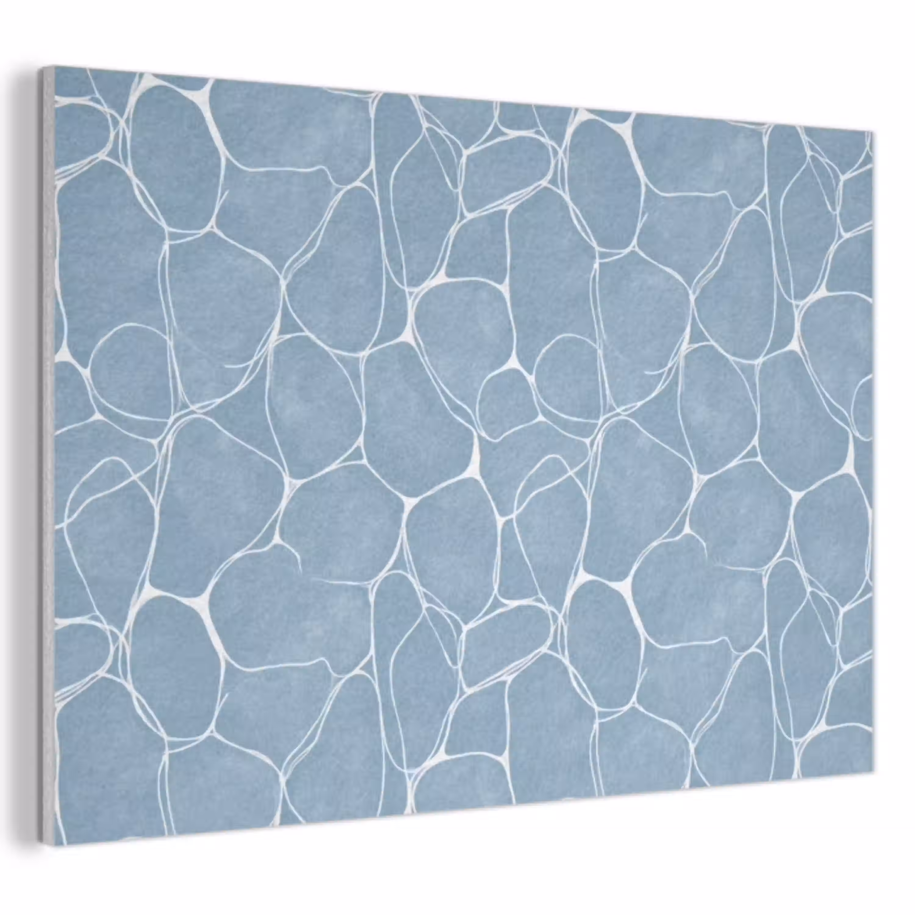Organisch - Patroon - Blauw PET vilt klein 837 -3d