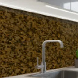 Bruin - Vlekken - Graniet keuken achterwand 2 middel 865 -zzzz3d_schuin