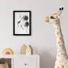 Lotusbloemen - Vissen - Bladeren - Zwart fotolijst zwart zonder passe partout klein -usfeer4_kinderkamer