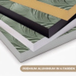 Bladeren - Textuur - Groen Textielframe zwart klein 947 -USP_kleurenDE